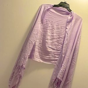 Pashmina purple scarf and floral scarf